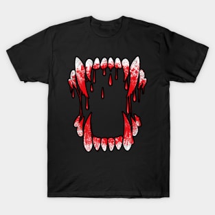 Scary Wolf Fangs With Blood! T-Shirt